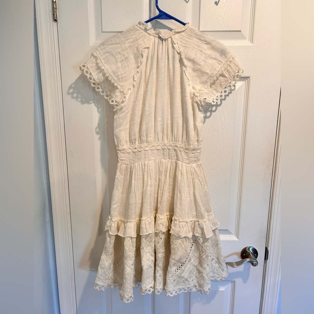 Hemant & Nandita Babydoll Lace Off White Cream Dress XS NWT - Picture 12 of 15